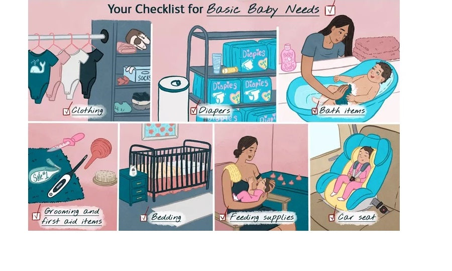 Newborn Baby Checklist– List of Things You Need to Buy – Mama and Peaches