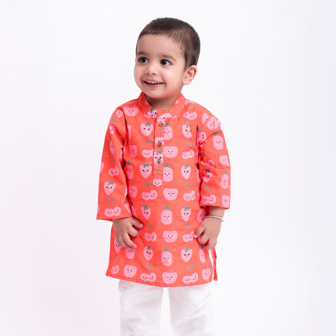 Bright Berry Kurta Set