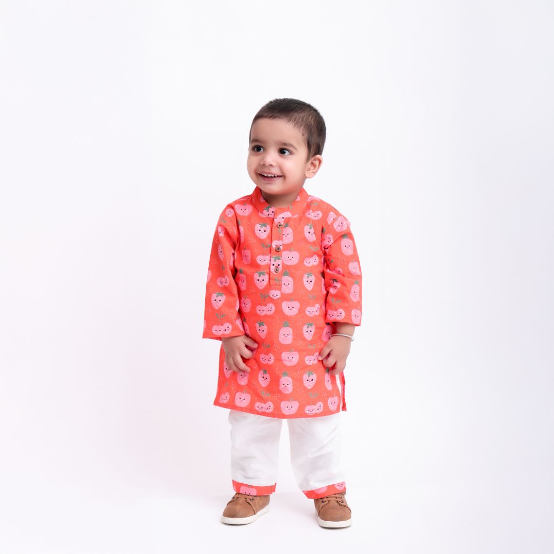 Bright Berry Kurta Set