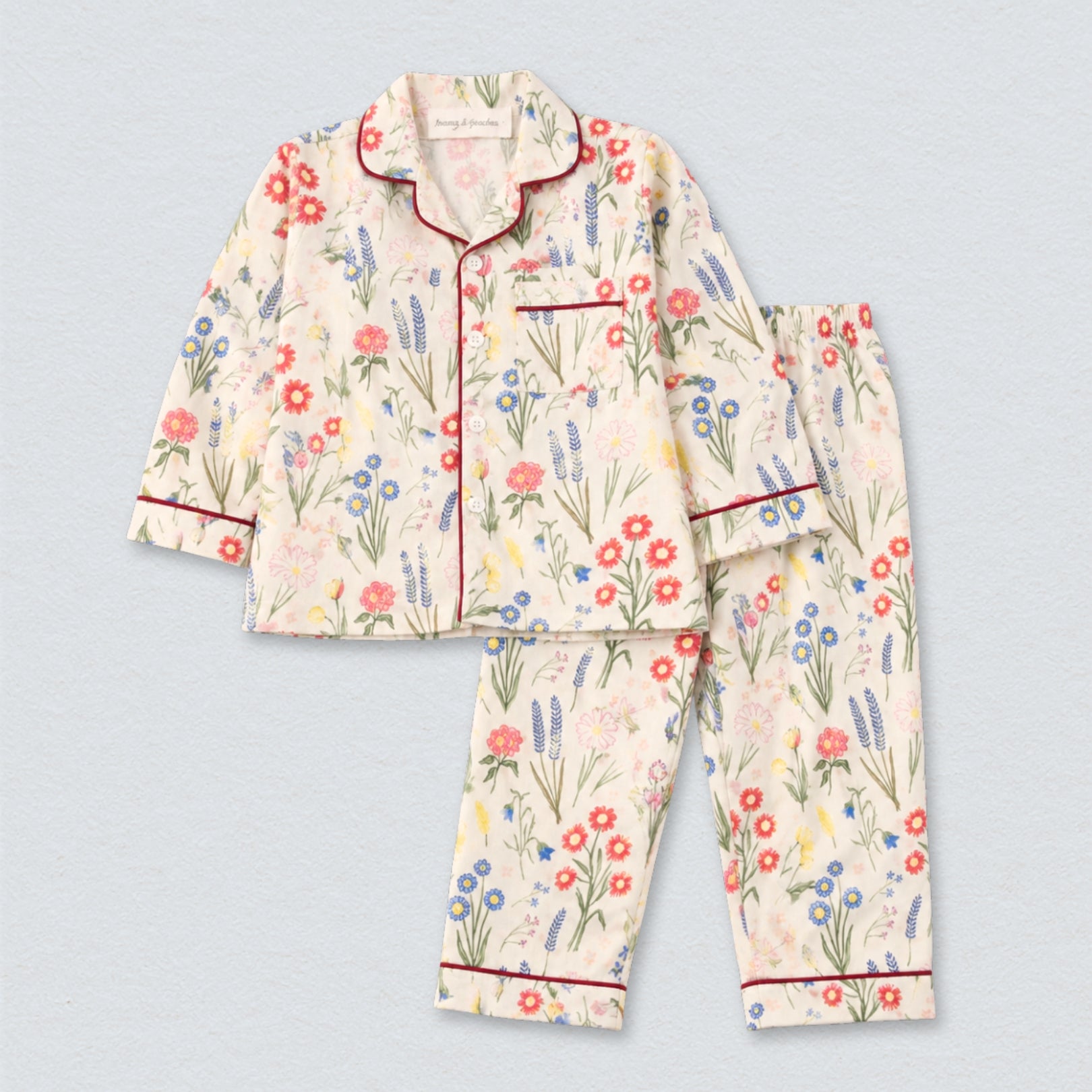 Floral Drama Full Sleeves Night Suit