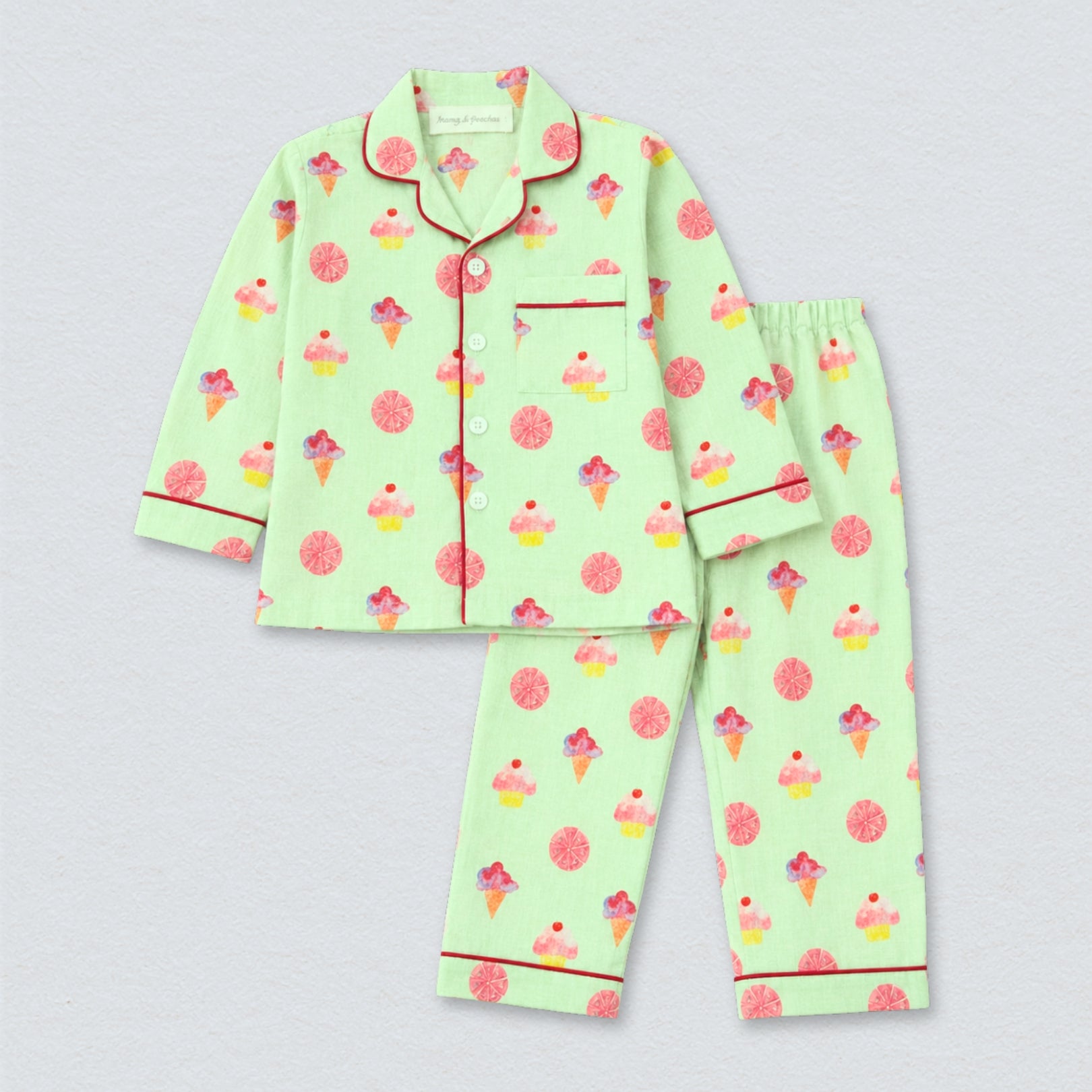Ice Creams & Cupcakes Full Sleeves Night Suit