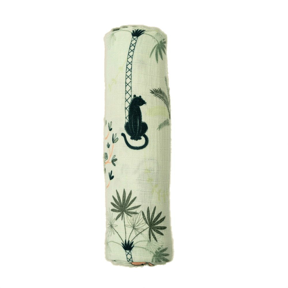 Tropical Jungle Muslin Swaddle