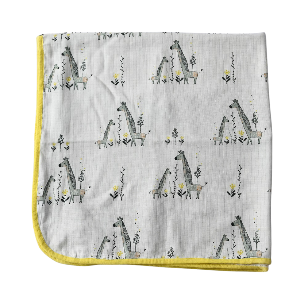 Giraffe Reversible Muslin Blanket