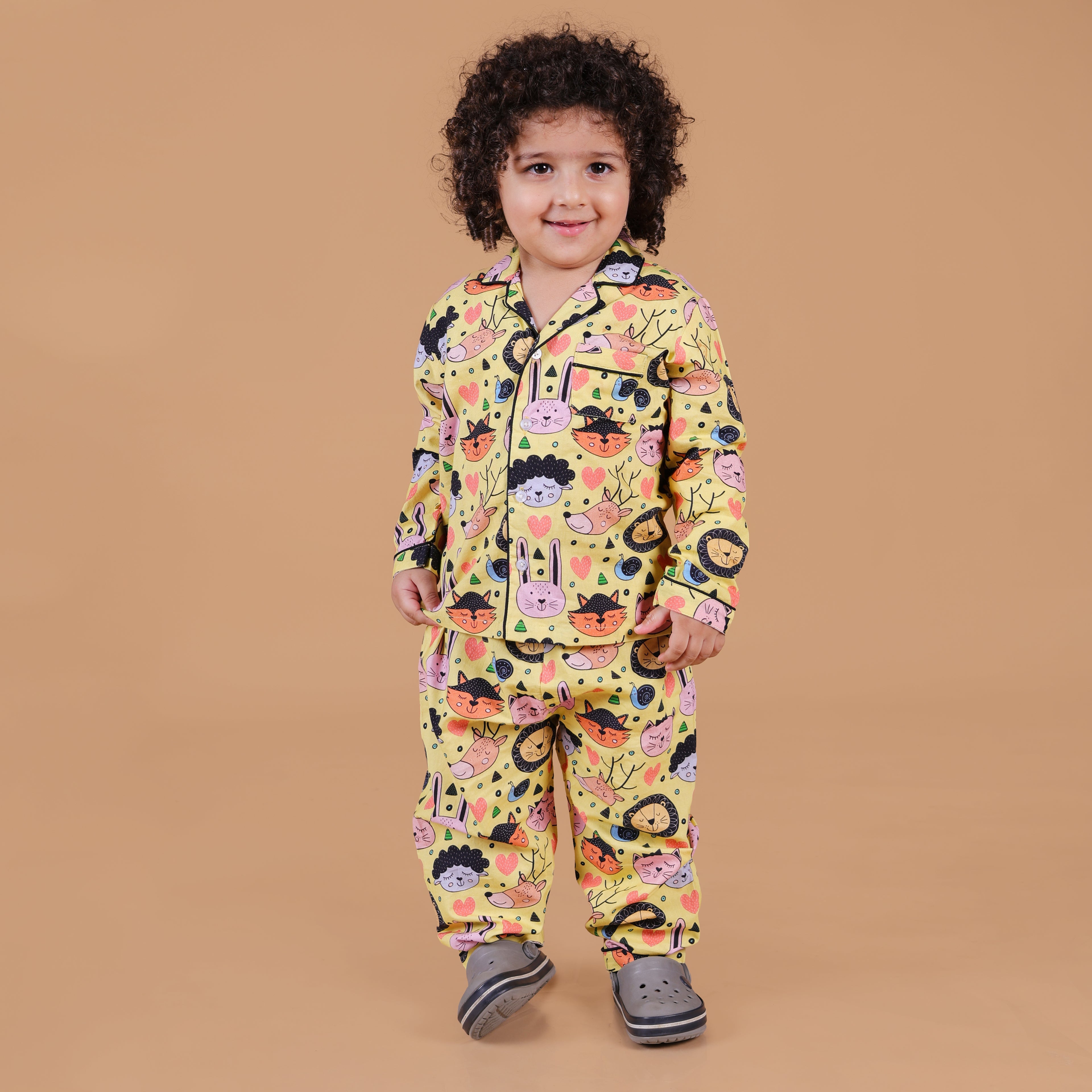 Sleepy Animals Full Sleeves Night Suit