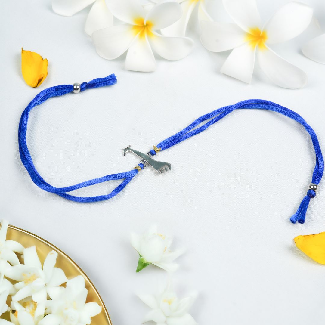Giraffe Rakhi - Silver