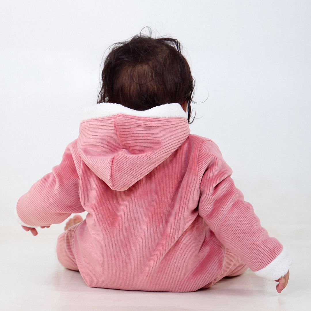 Bunny Love Jacquard Sherpa Romper