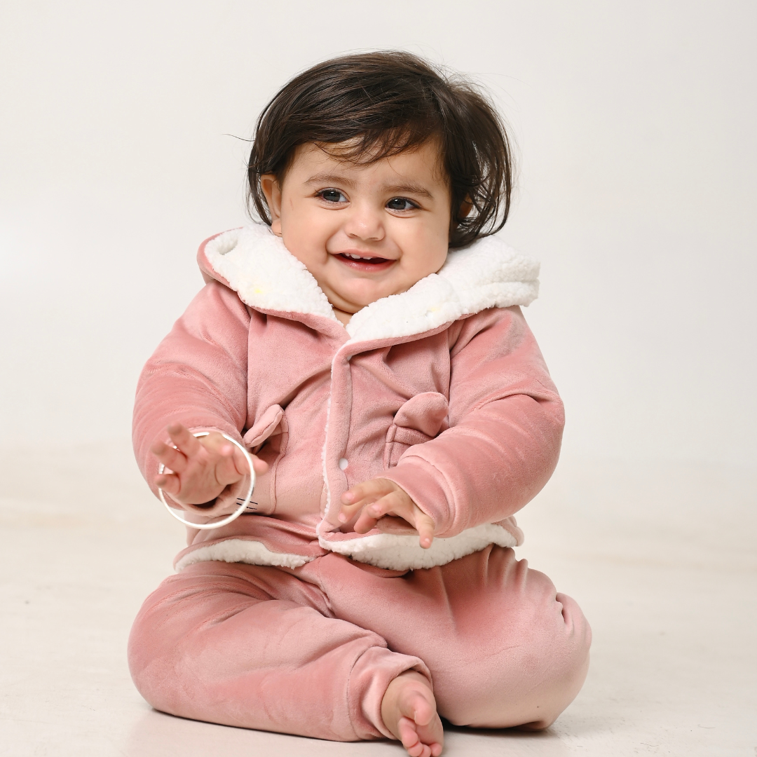 Wild Cat Velvet Co-ord Set with Sherpa