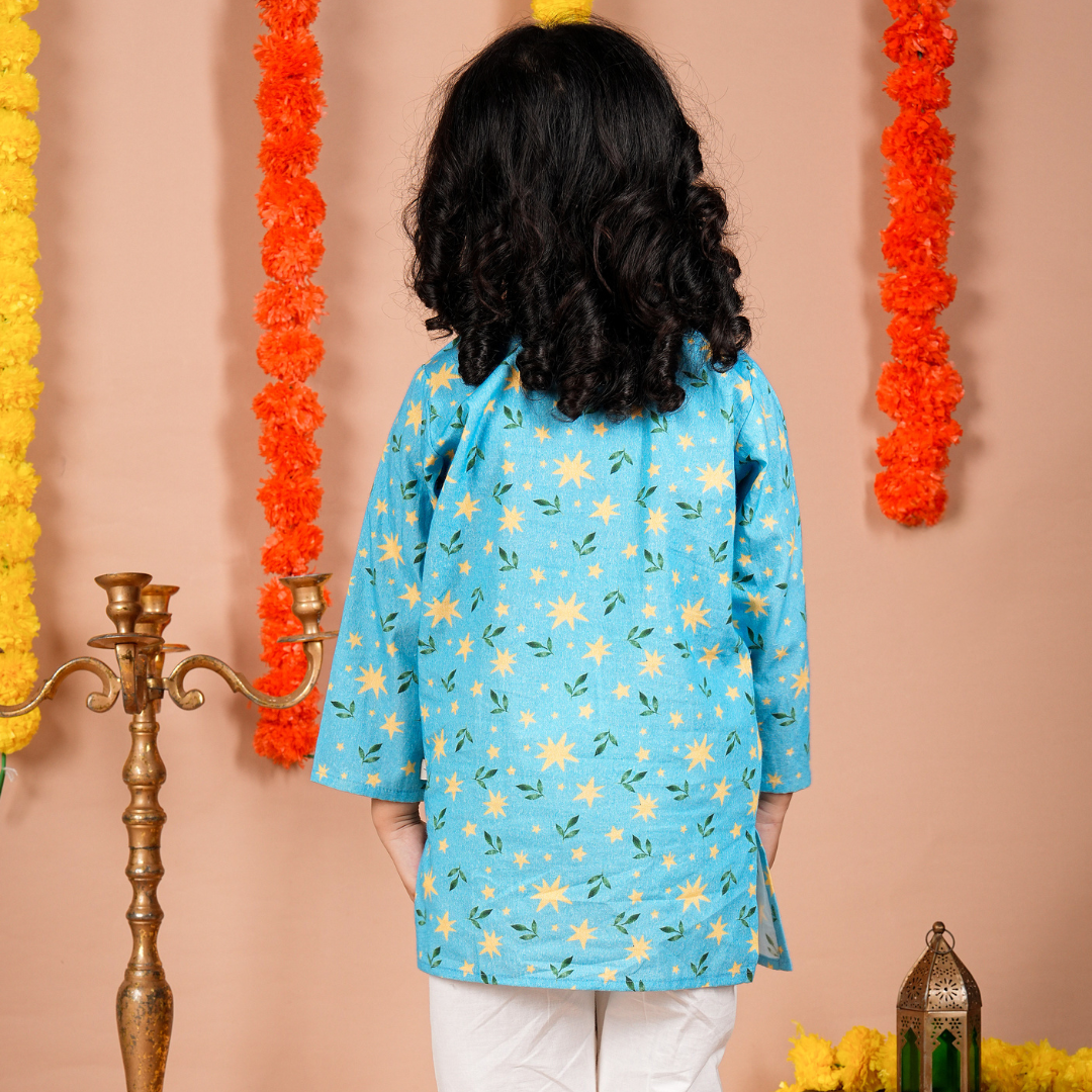 Starlit Leaves Kurta Set