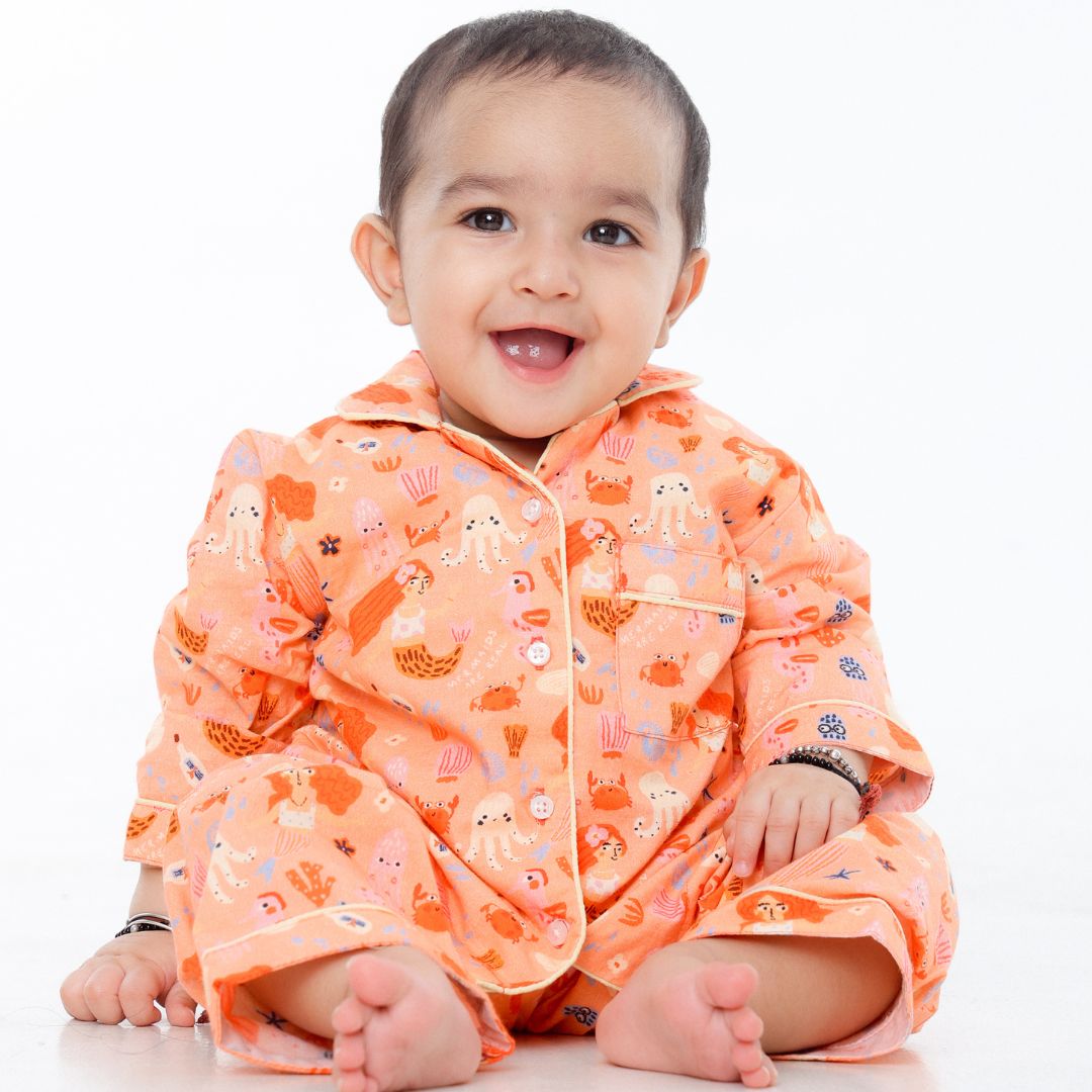 Sealife Full Sleeves Night Suit