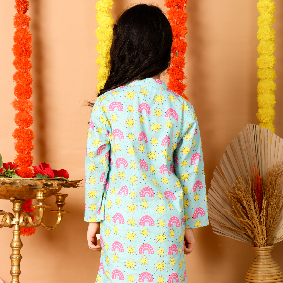 Fireworks and Rainbows Kurta Set