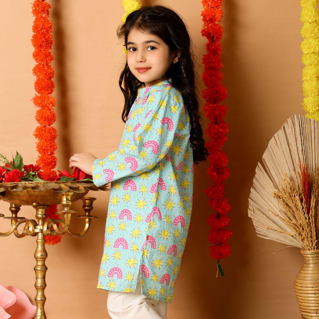 Fireworks and Rainbows Kurta Set