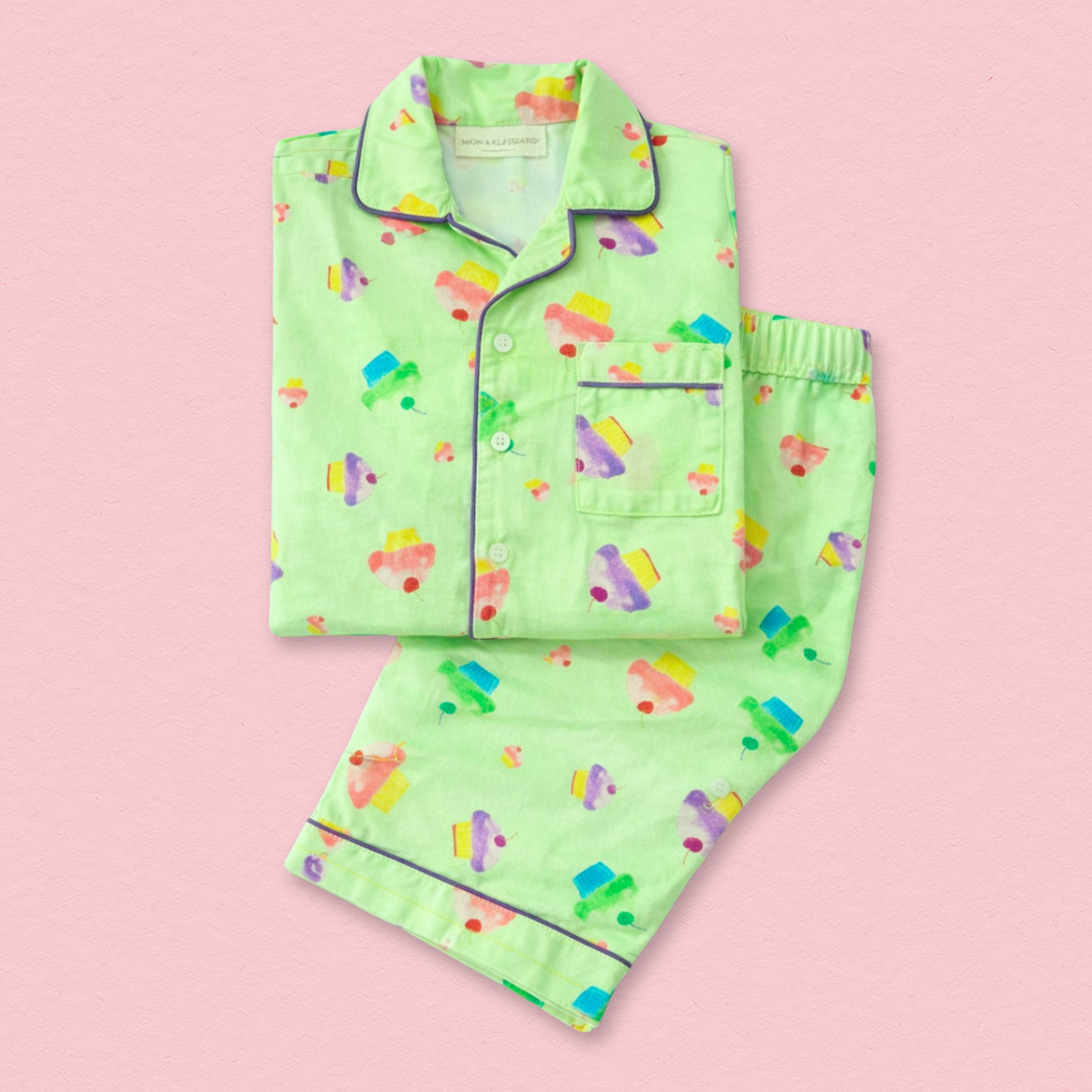 Cute Cupcakes Full Sleeves Night Suit