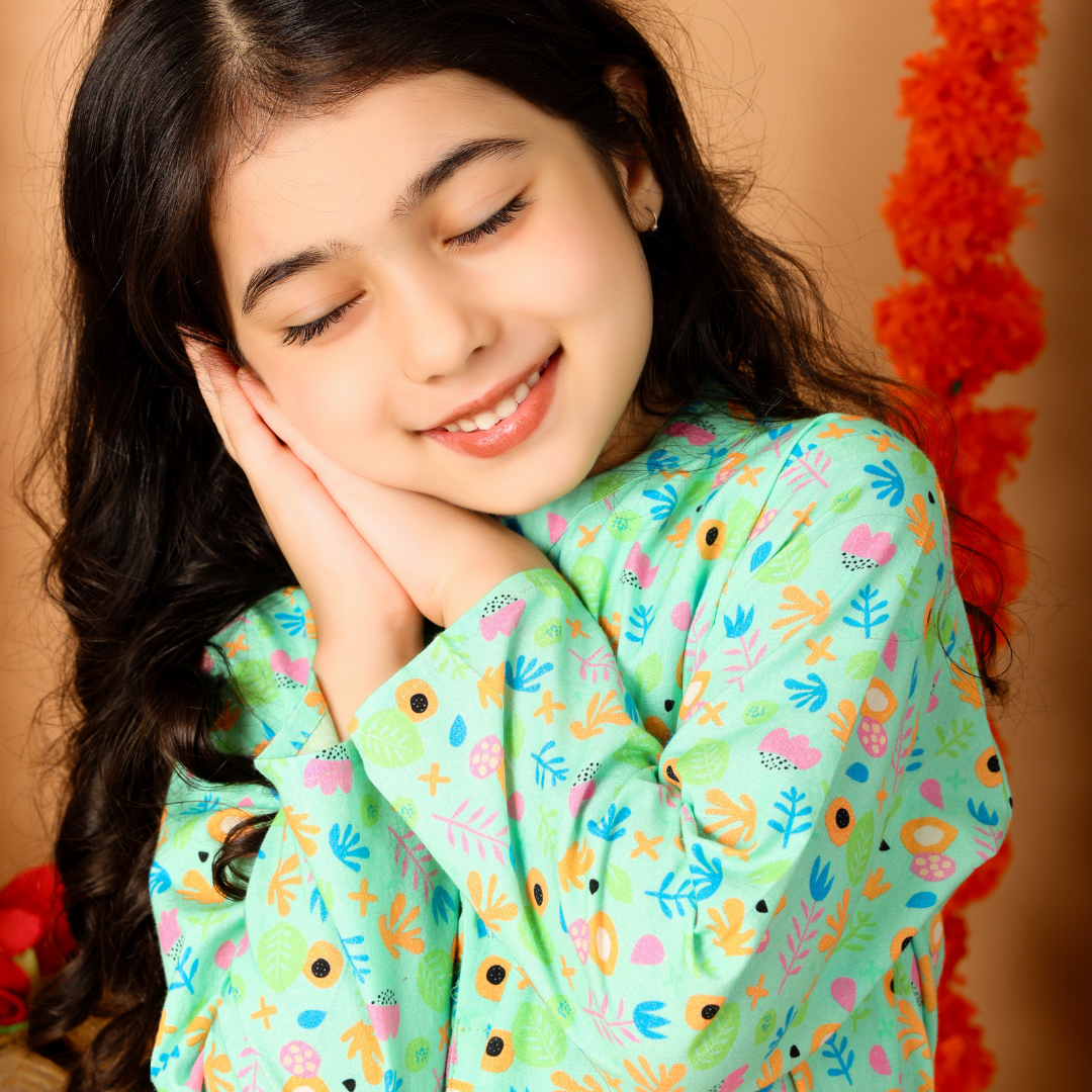 Flower Pop Kurta Set