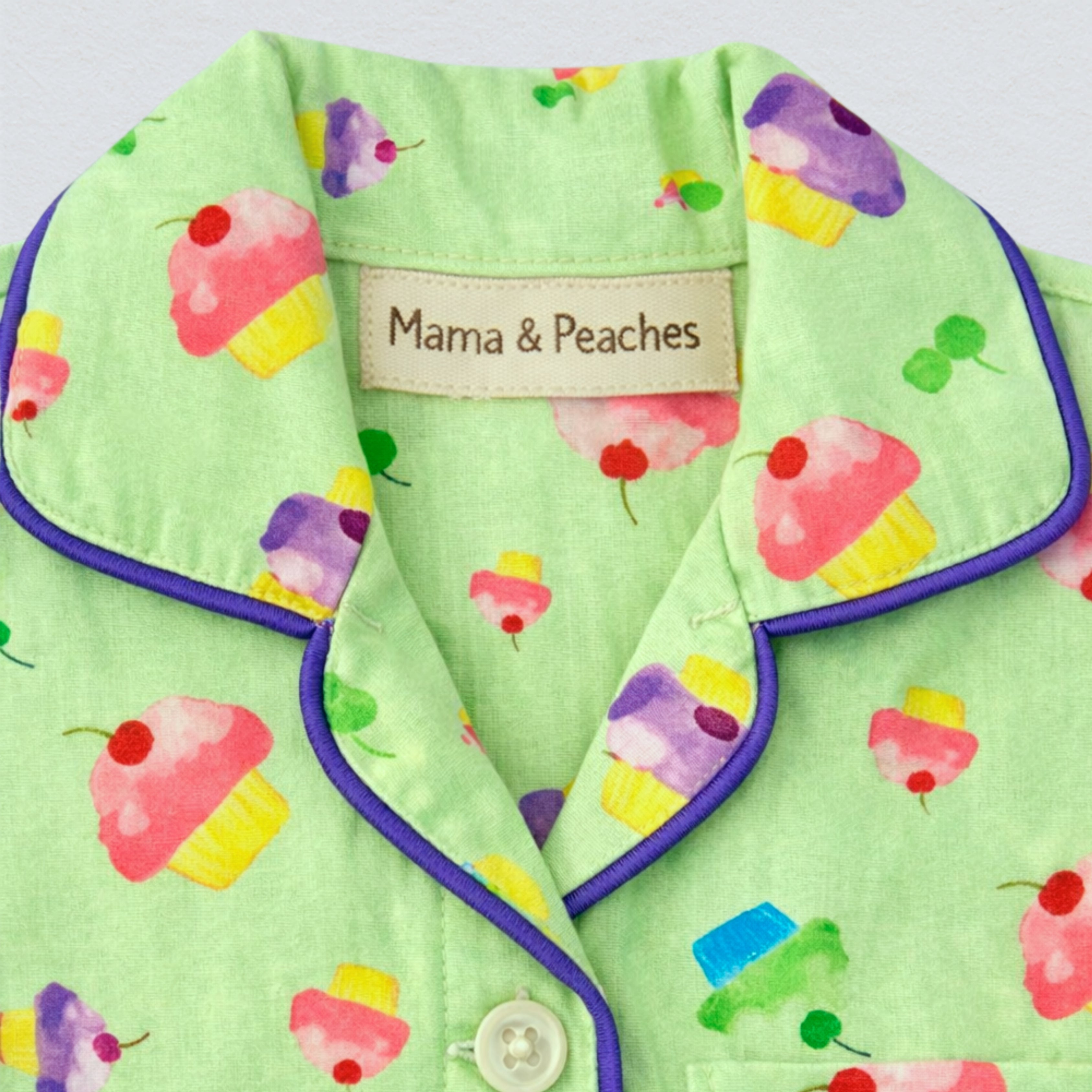 Cute Cupcakes Full Sleeves Night Suit