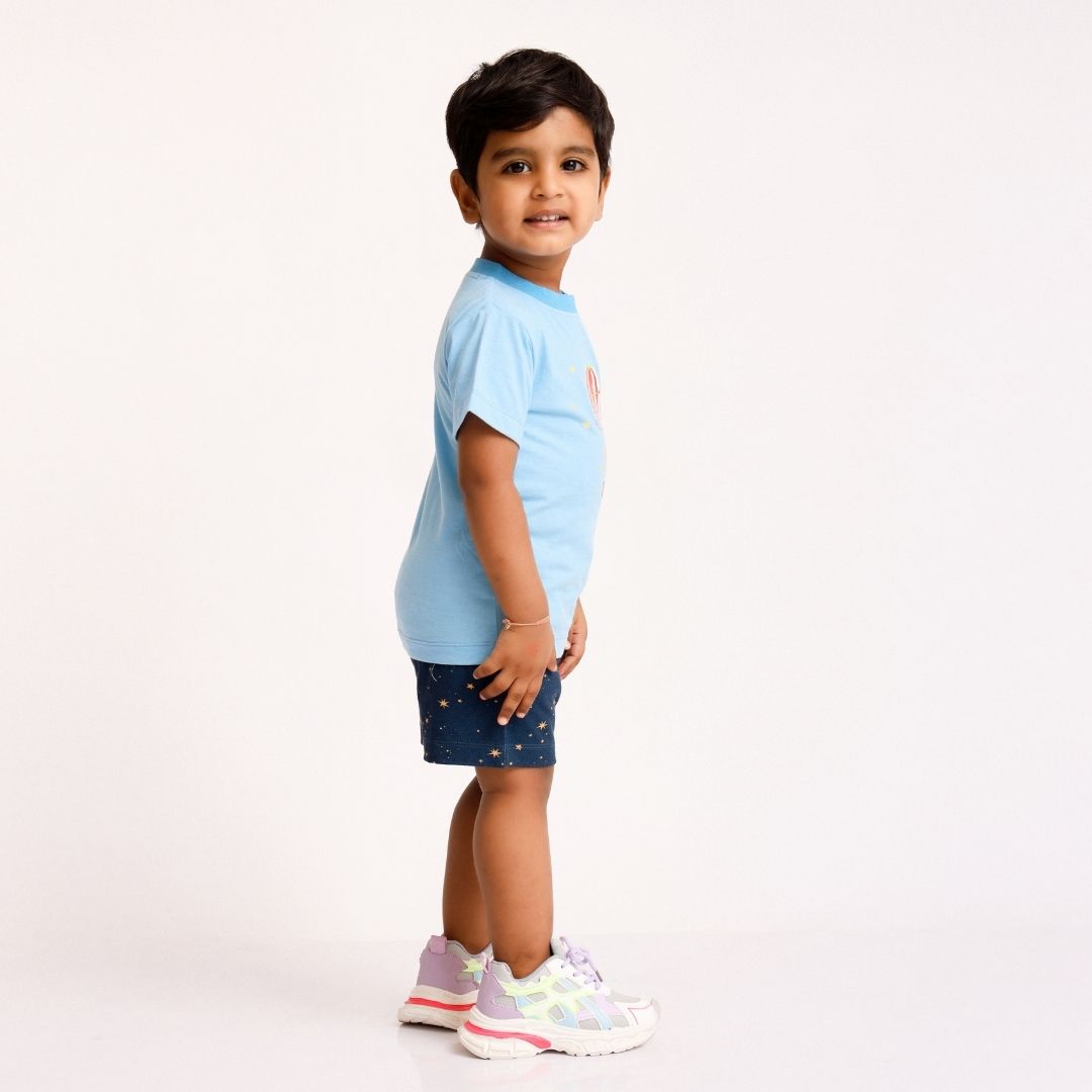 Dreamy Circus Cotton T-Shirt & Shorts Set