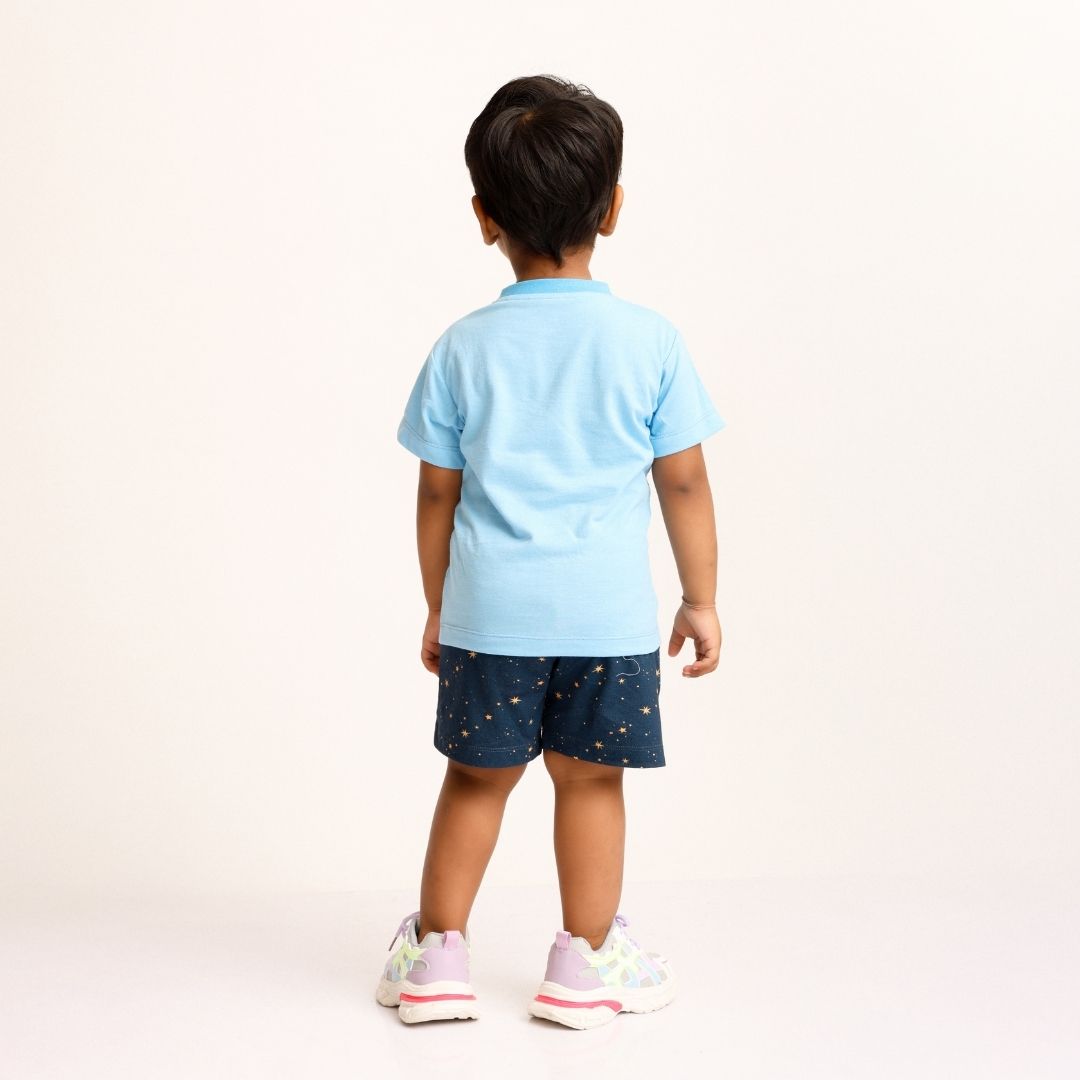 Dreamy Circus Cotton T-Shirt & Shorts Set
