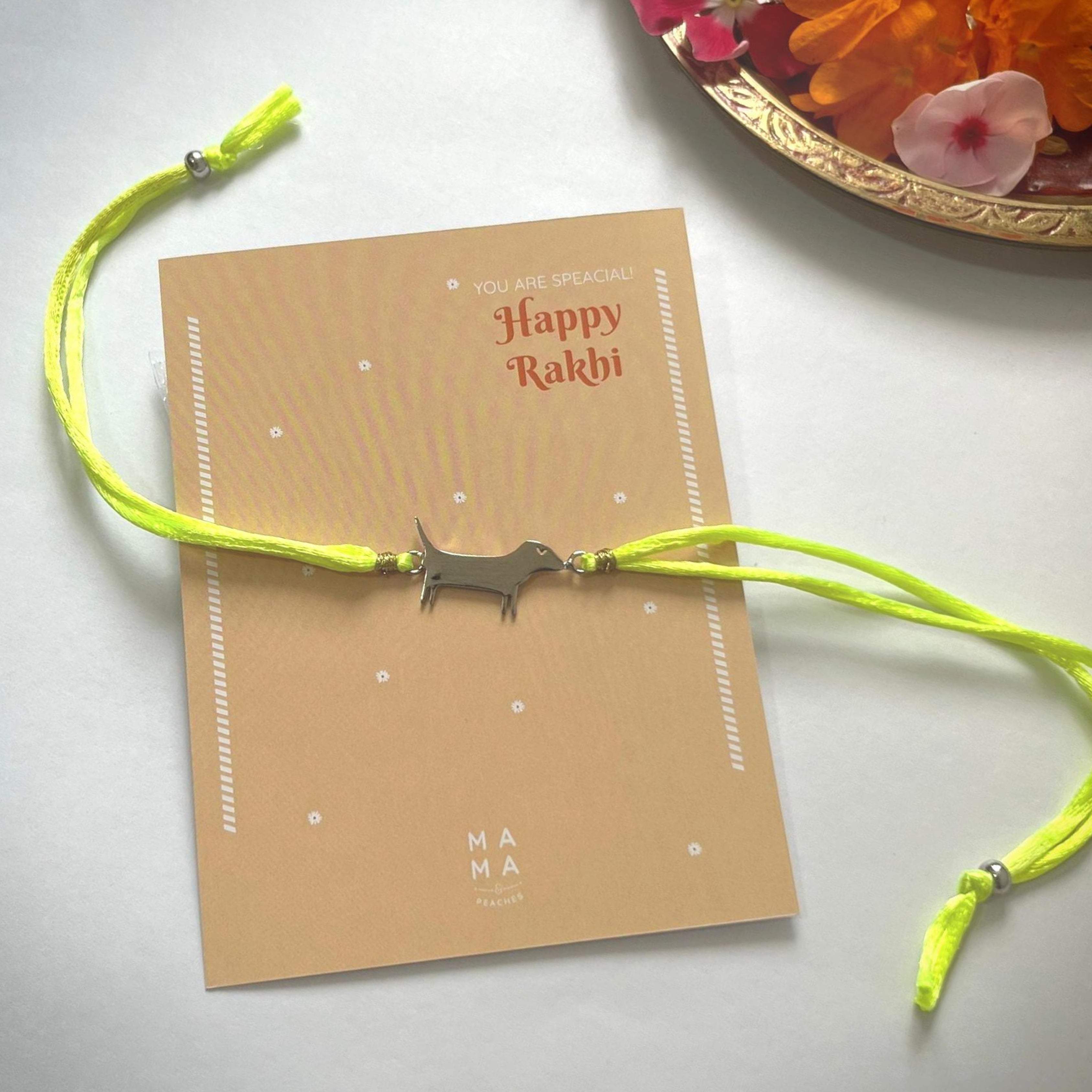 Dachshund Rakhi - Silver