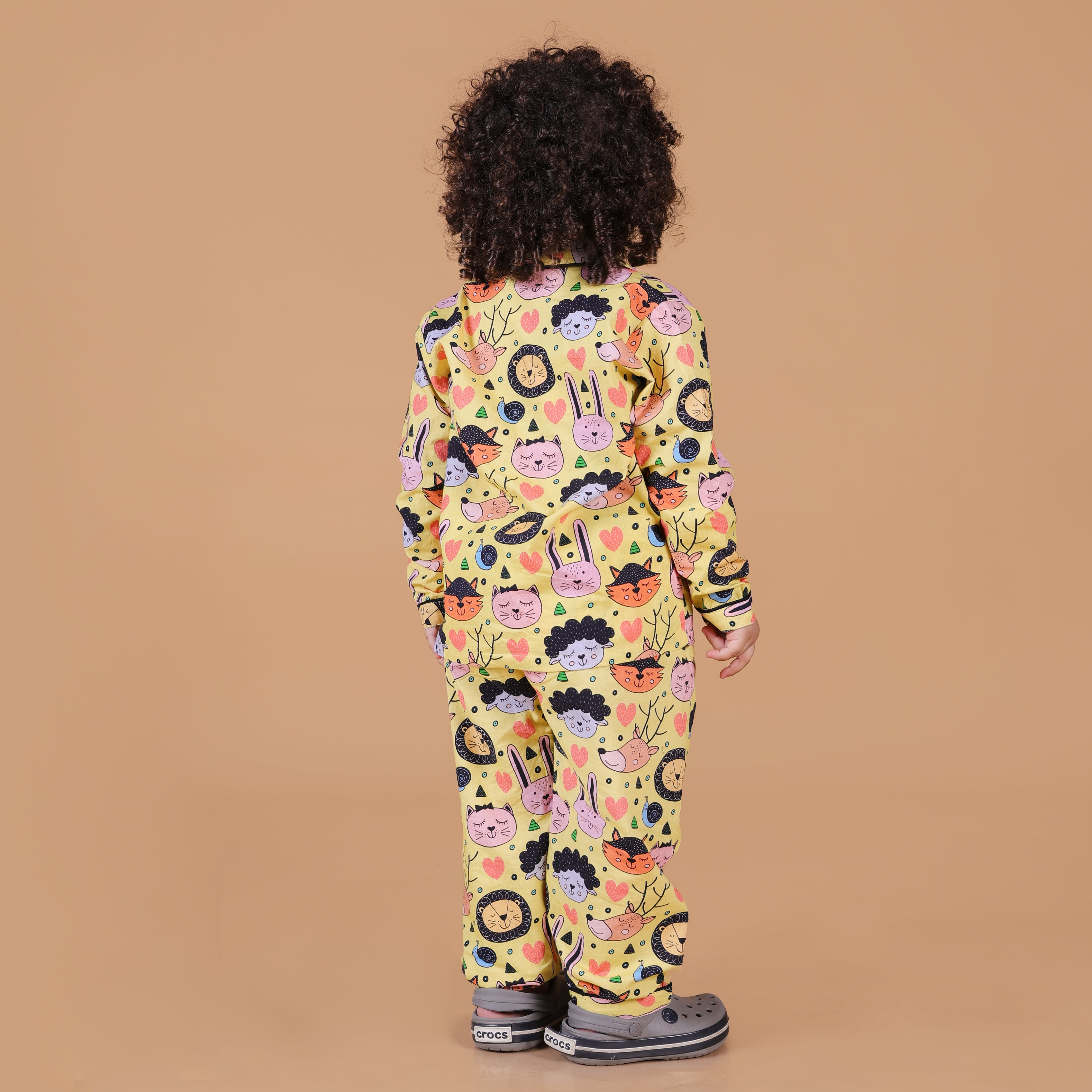 Sleepy Animals Full Sleeves Night Suit