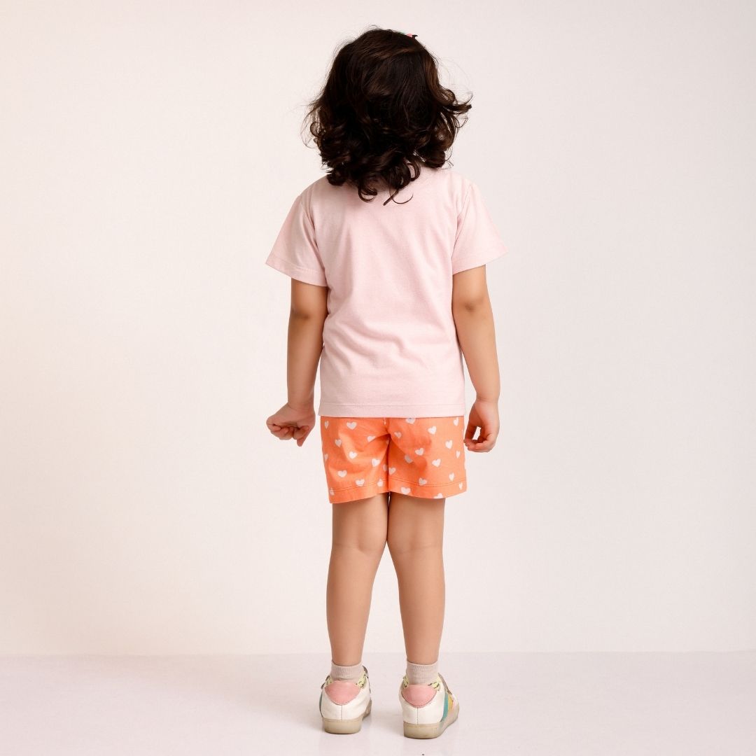 Amour Cotton T-Shirt & Shorts Set