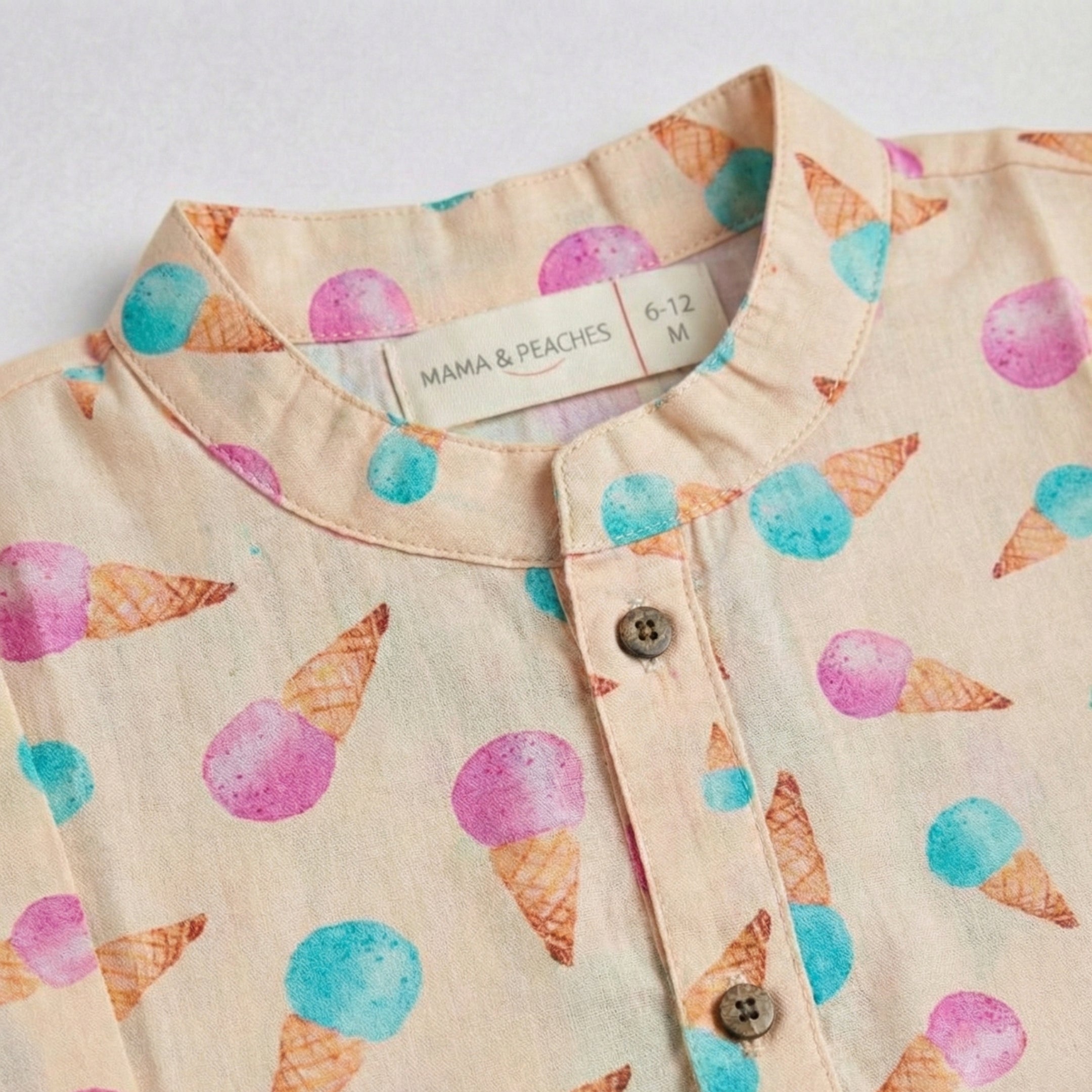 Raining Ice Creams Cotton Kurta Set