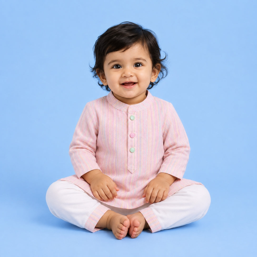Strawberry Stripes Kurta Set