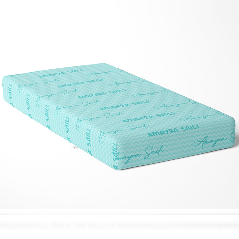 Personalised Name Cot Sheet - Blue