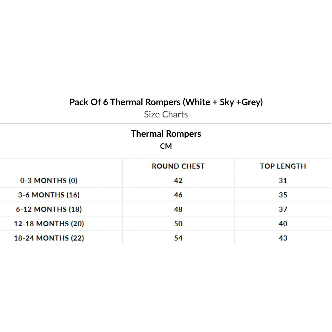 Pack Of 3 Thermal Rompers (White + Dark Grey + Pink)