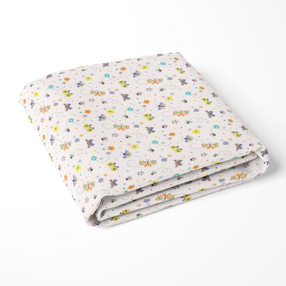 Bye Bye Butterfly Fitted Cot Sheet