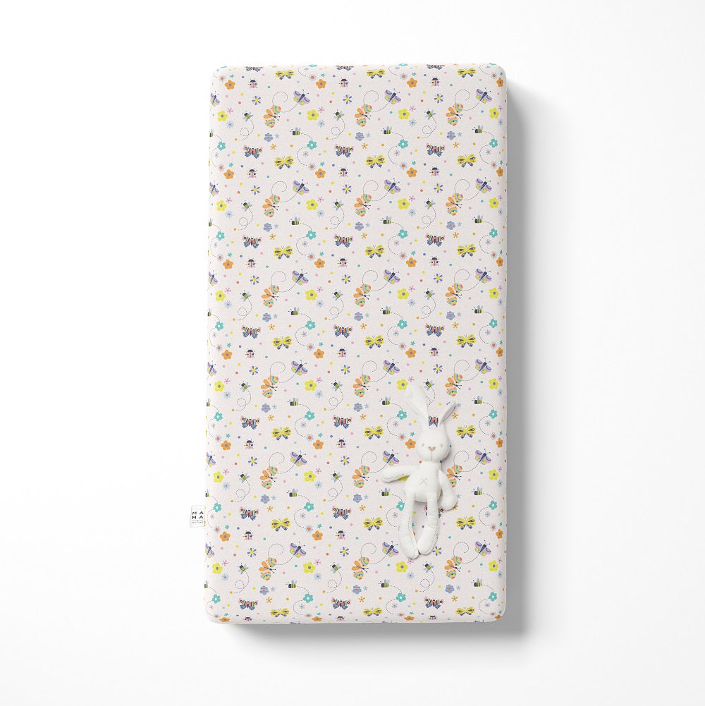 Bye Bye Butterfly Fitted Cot Sheet