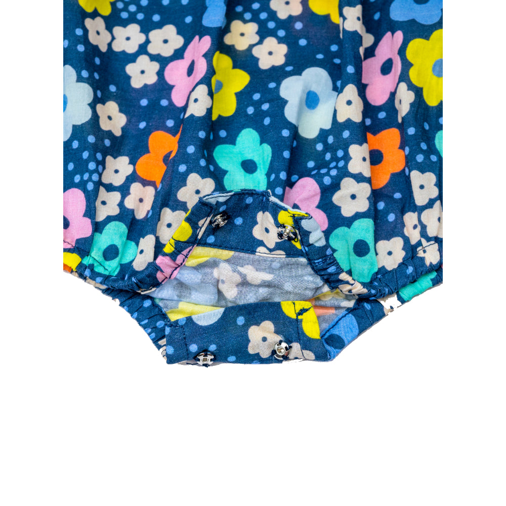 Balloon Sunsuit in Blue Floral