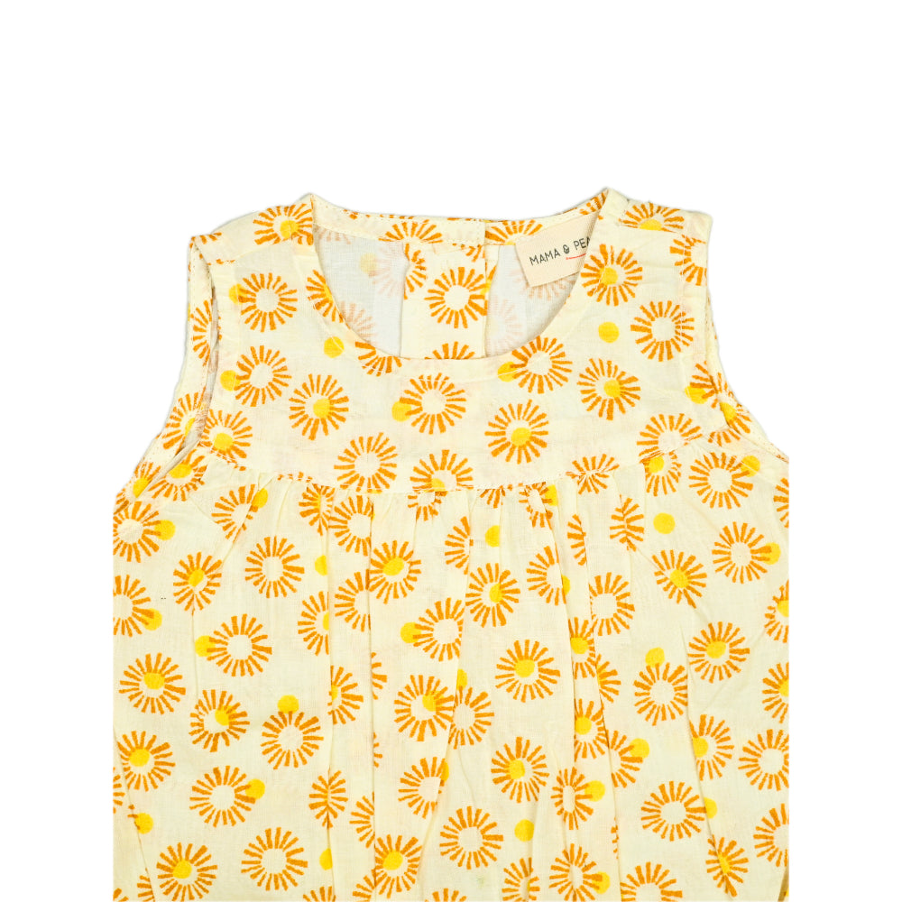 Balloon Sunsuit in Sunflower