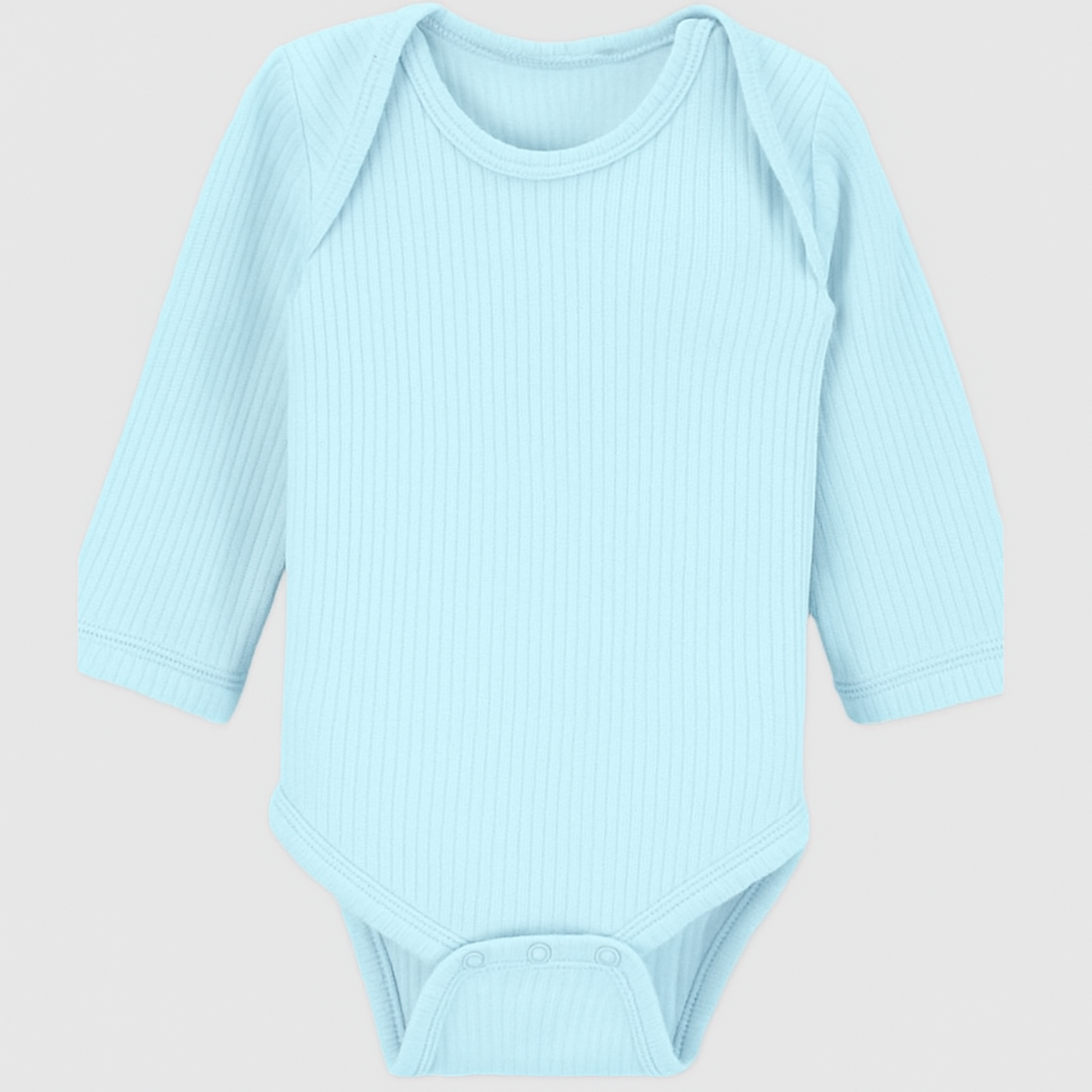 Pack Of 2 Thermal Rompers (Sky + Dark Grey)