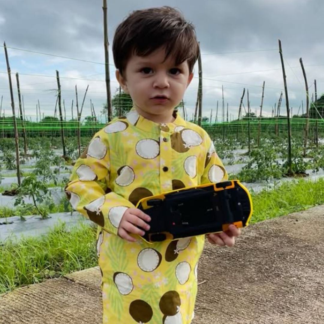 Coconut Floral Cotton Kurta Set