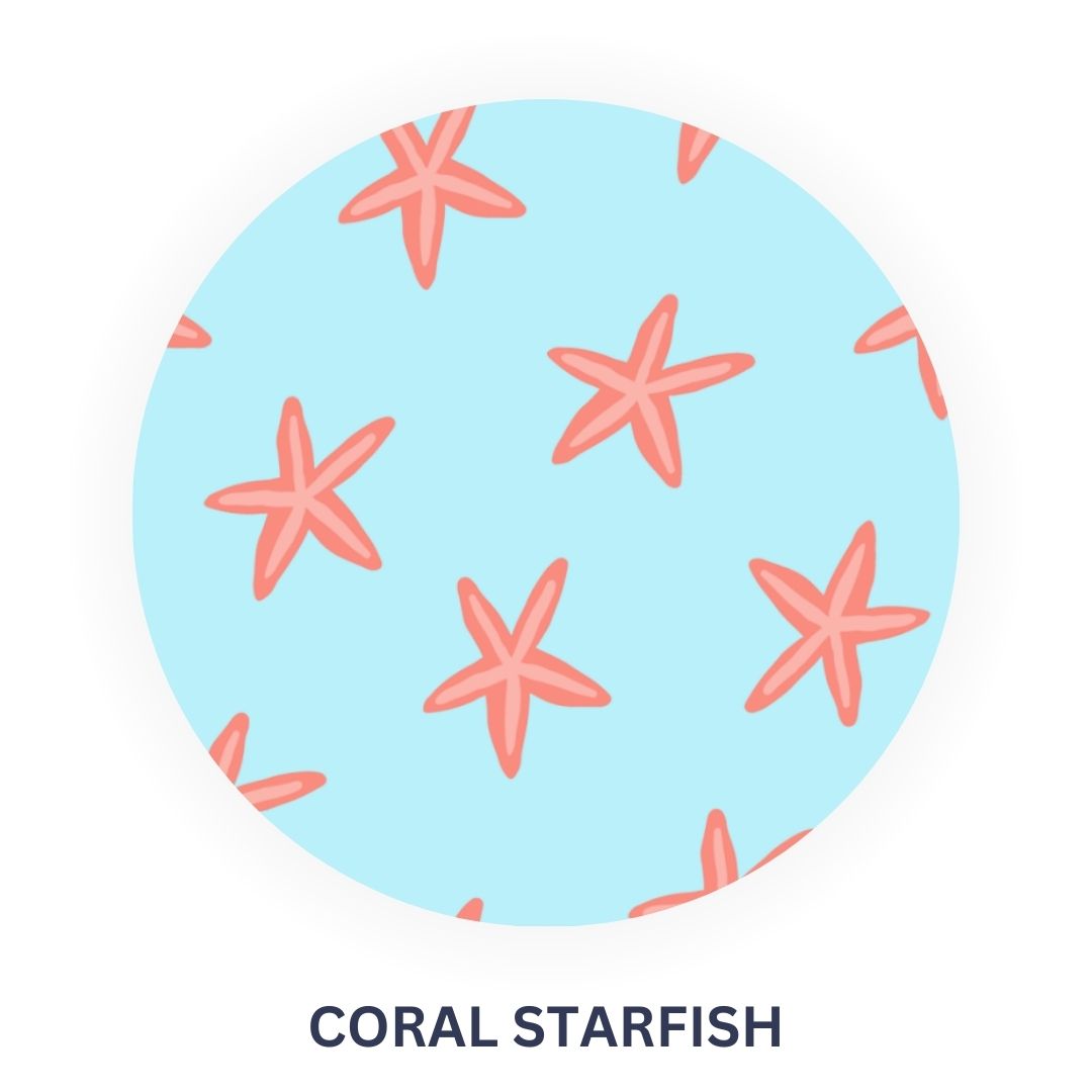 Coral Starfish Cotton Kurta Set