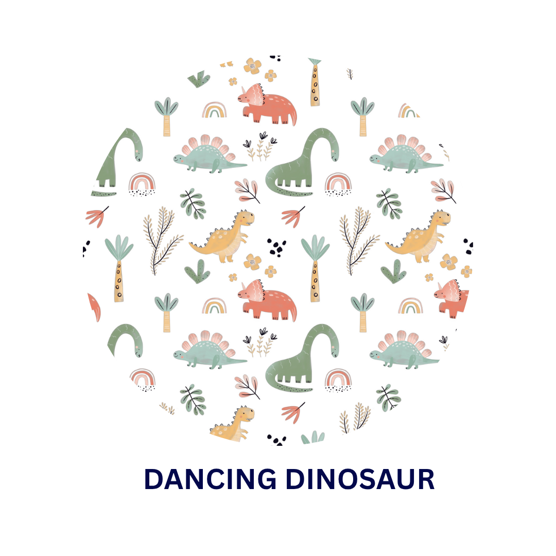 Dancing Dinosaurs Cotton Kurta Set