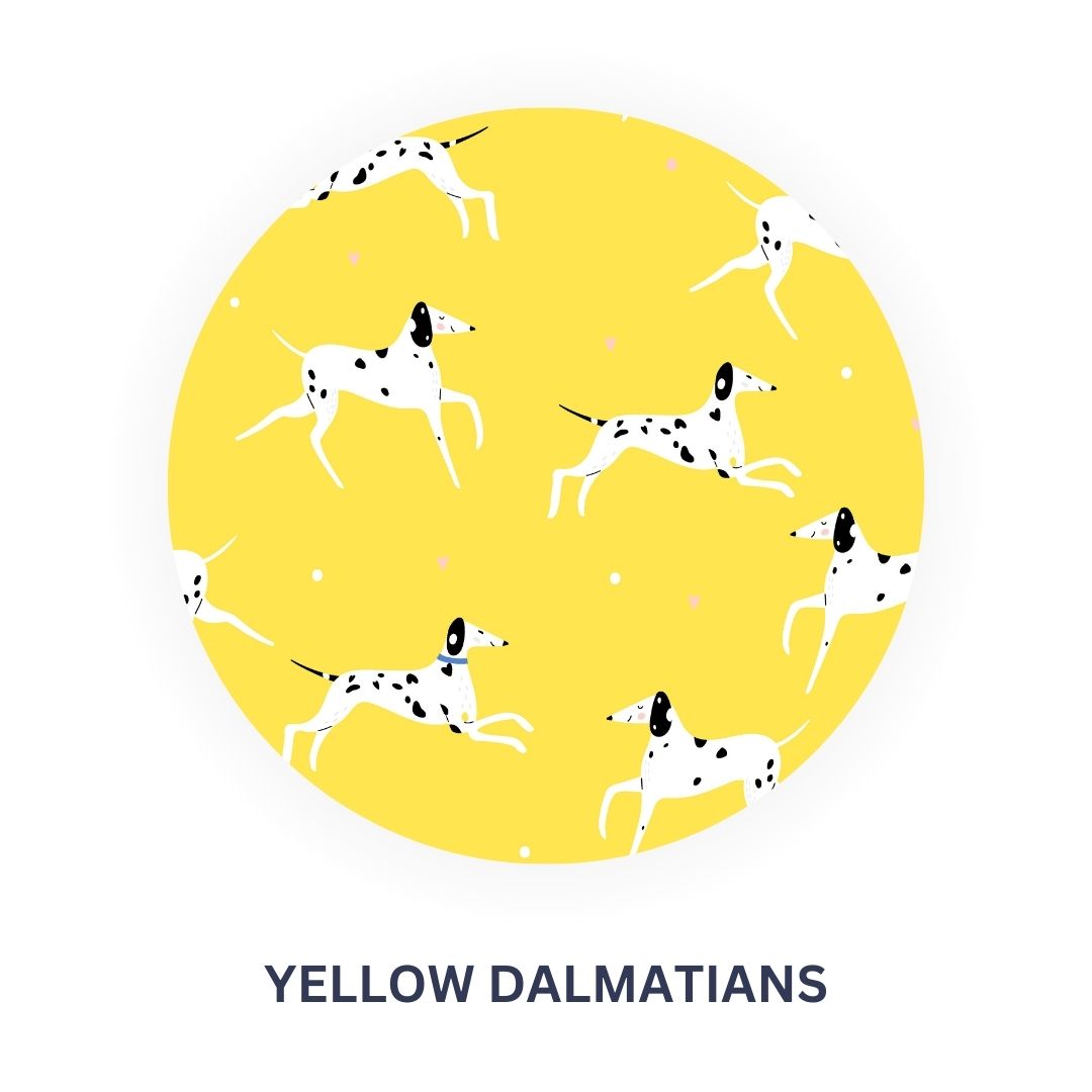 Yellow Dalmatians Full Sleeves Night Suit