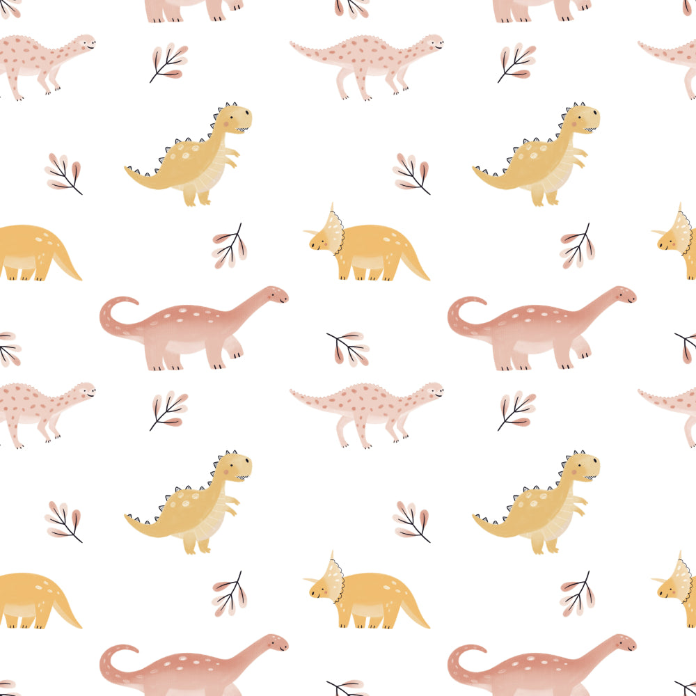 Pastel Dinosaurs Fitted Cot Sheet