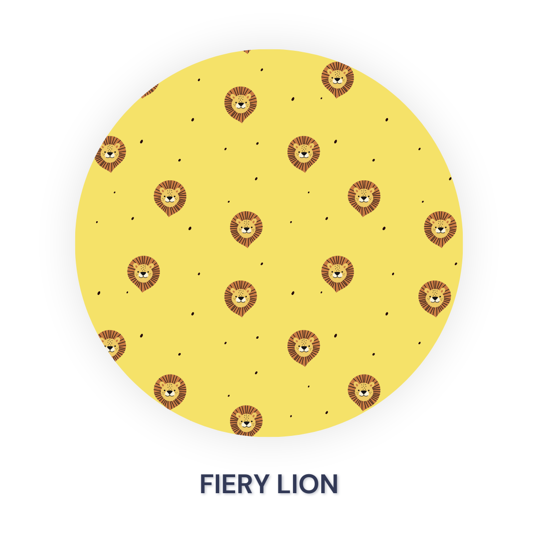 Fiery Lion Cotton Kurta Set