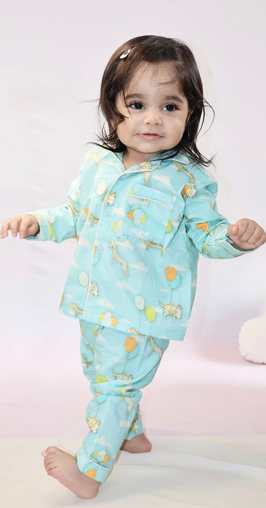 Floating Dogs Night Suit (Full Sleeves)