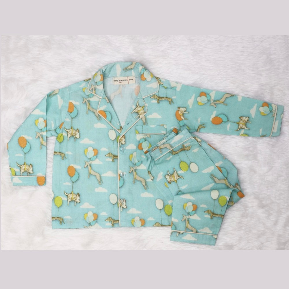 Floating Dogs Night Suit (Full Sleeves)