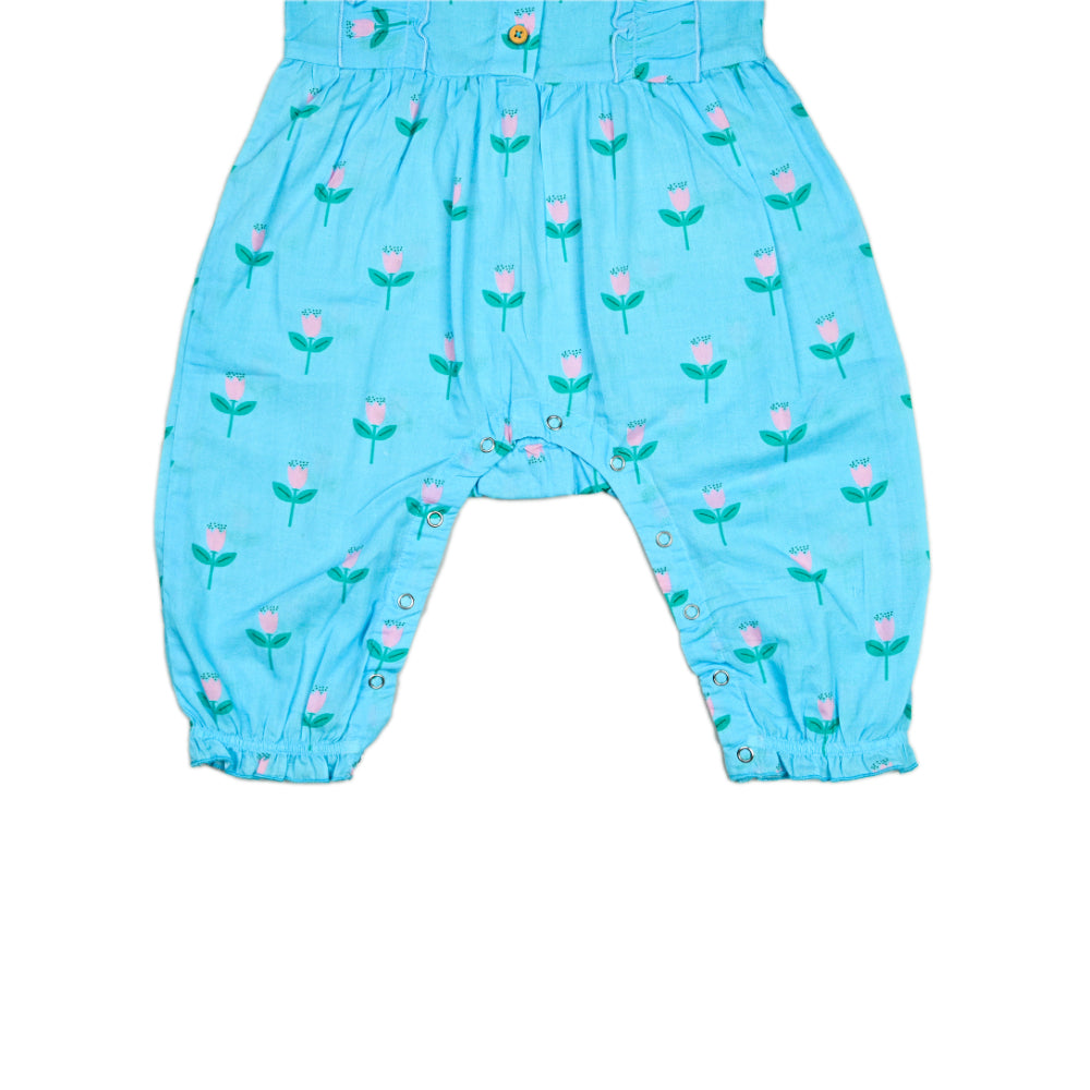 Frill Romper in Pretty Flowers
