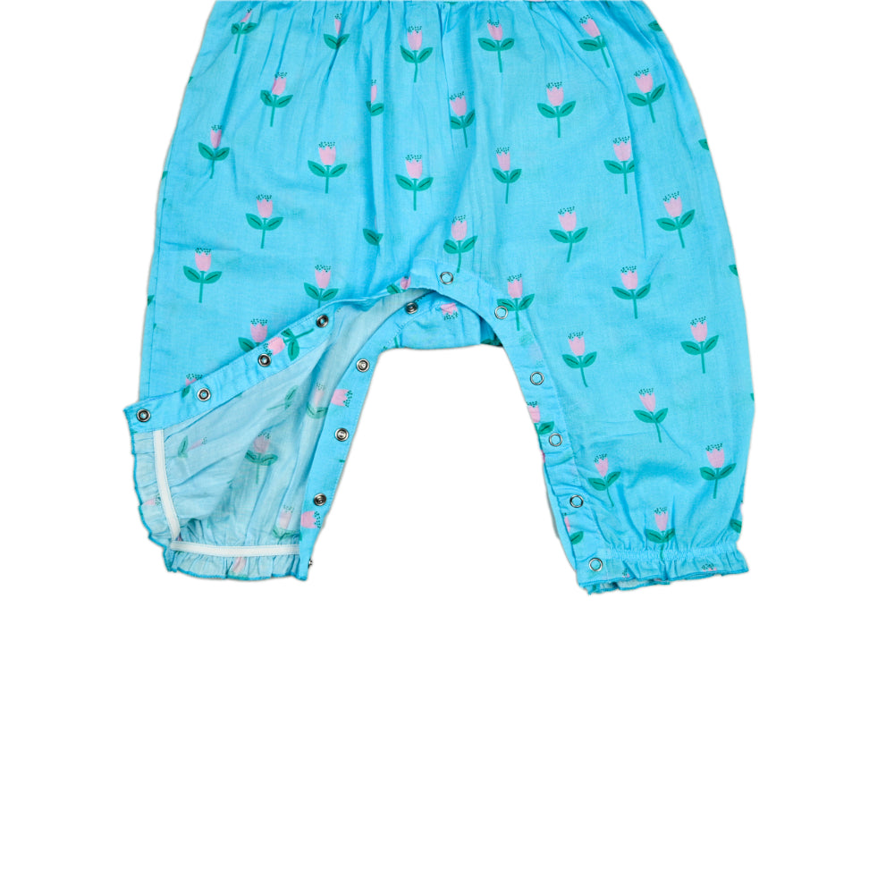 Frill Romper in Pretty Flowers