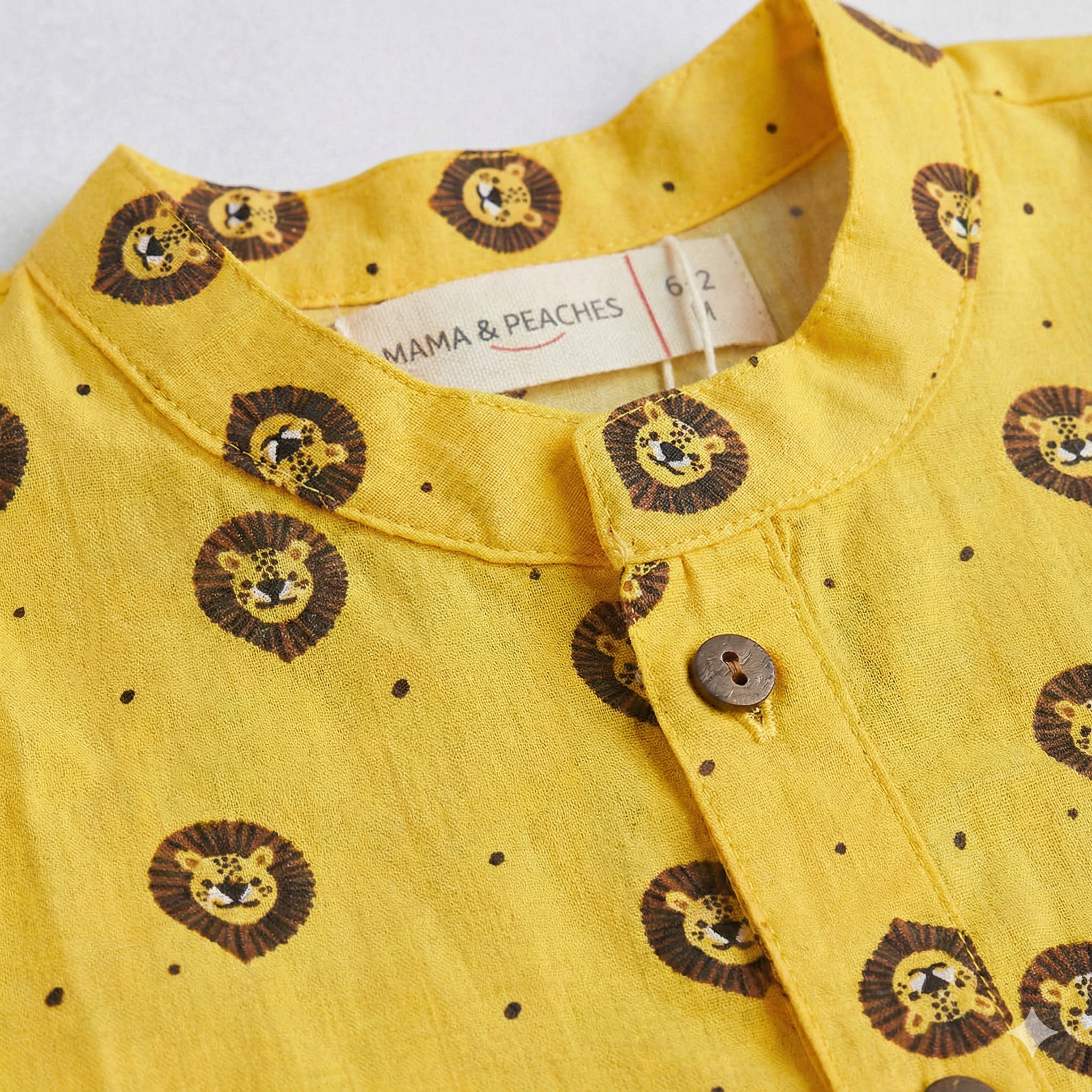 Fiery Lion Cotton Kurta Set