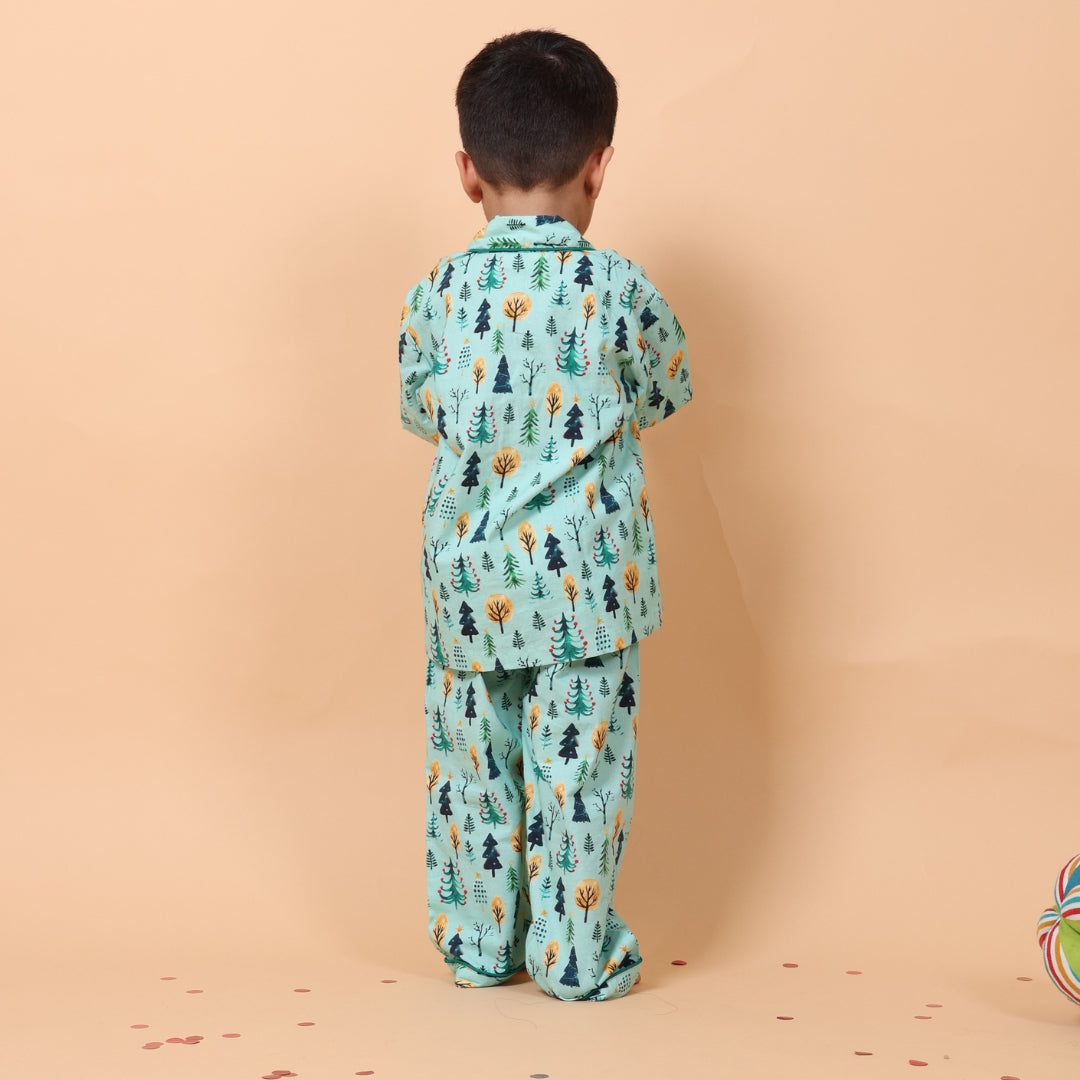 Charm Trees Full Sleeves Night Suit