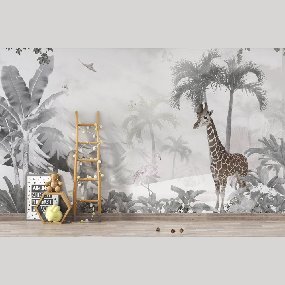 Grey Scale Enchanted Forest