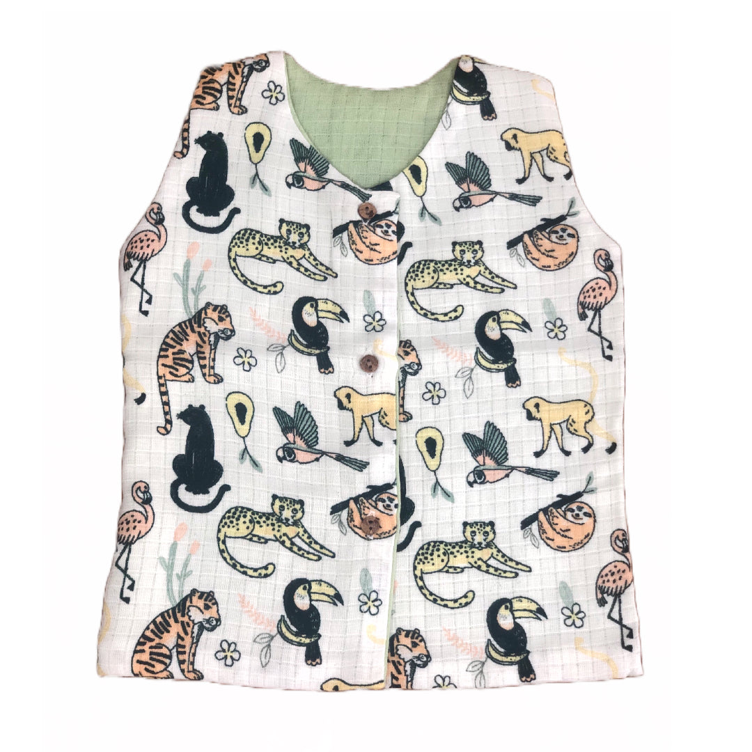 Rainforest Animals Vest Set of 3