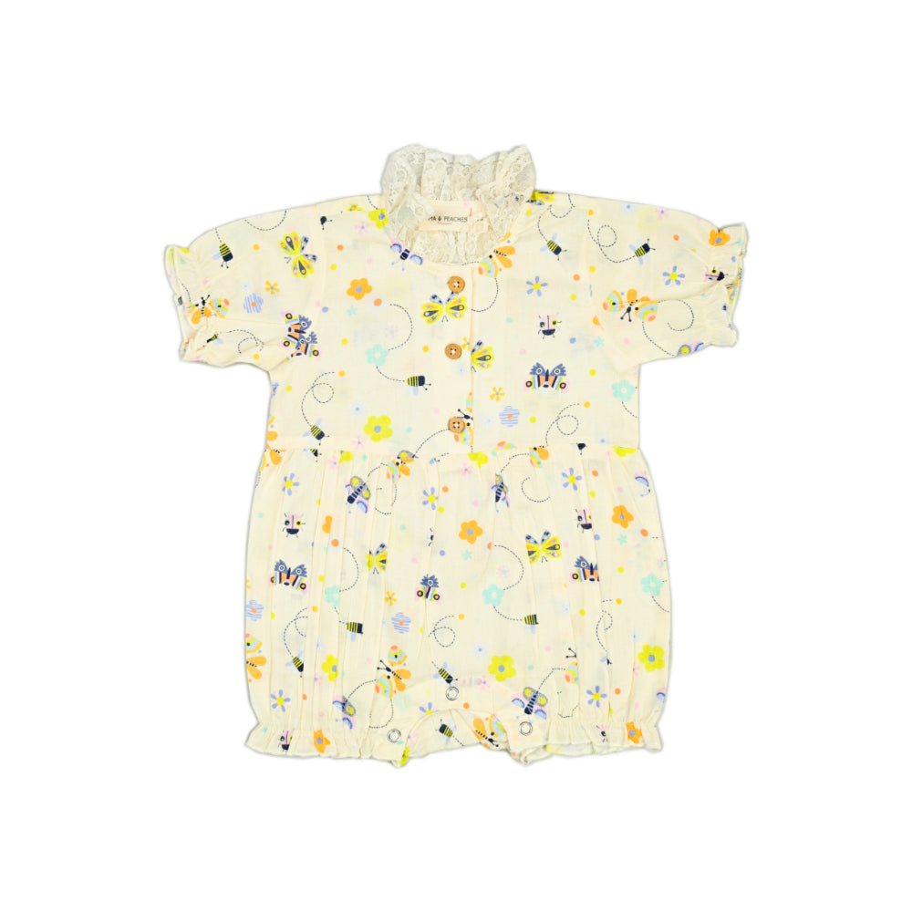 Jumpsuit with lace collar in Bye Bye Butterfly