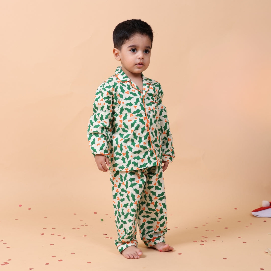 Mistletoe Full Sleeves Night Suit