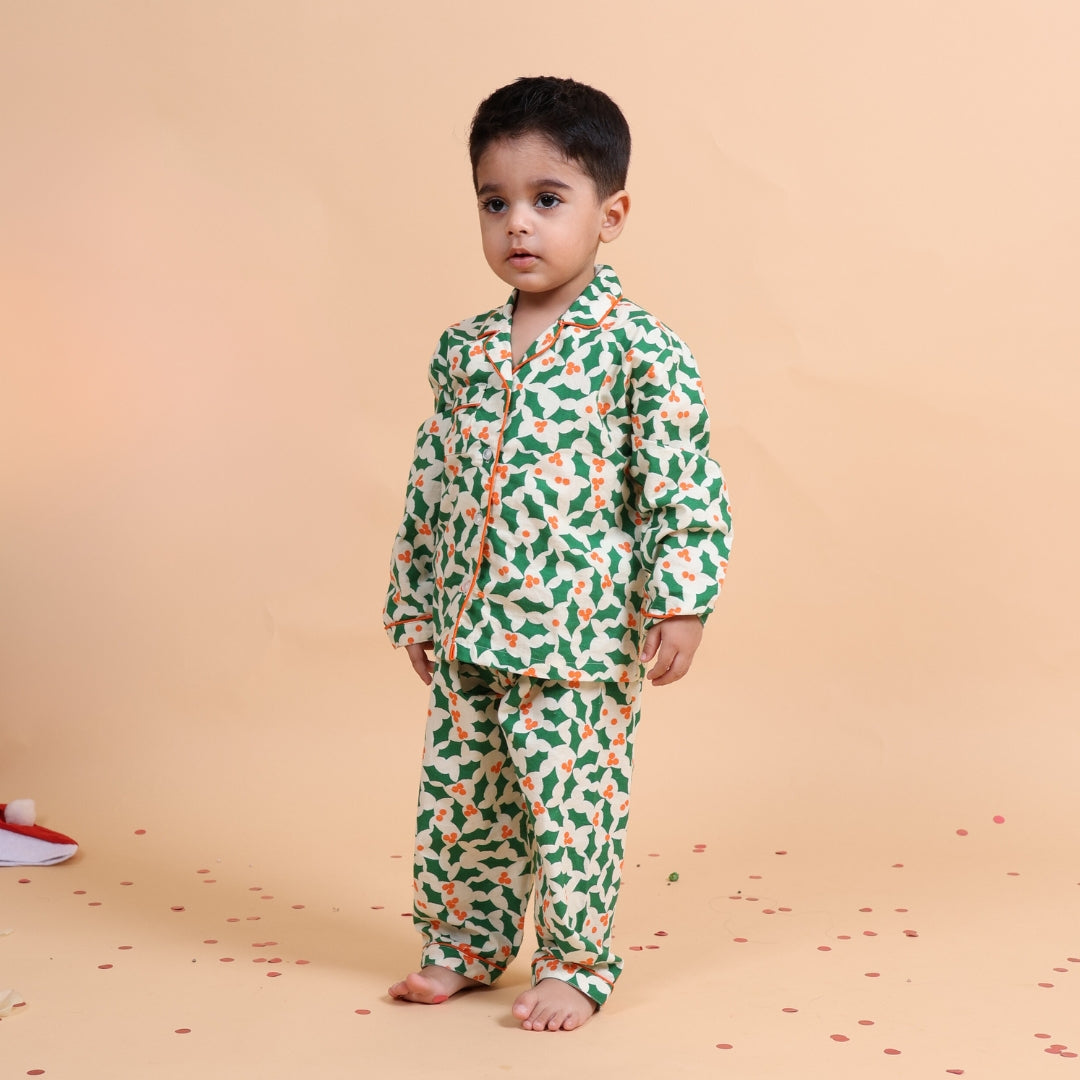 Mistletoe Full Sleeves Night Suit