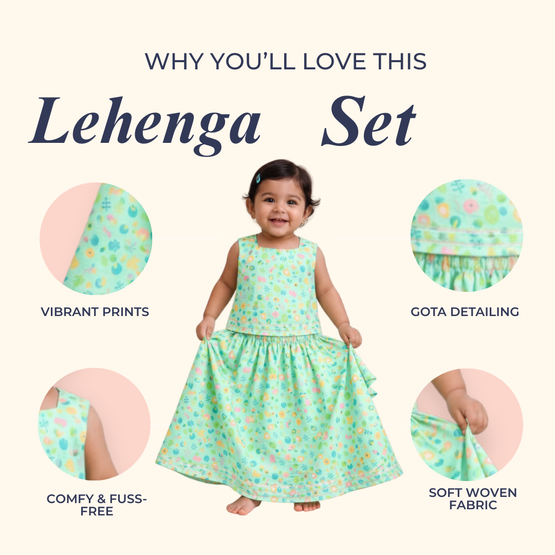 Flower Pop Lehenga Set